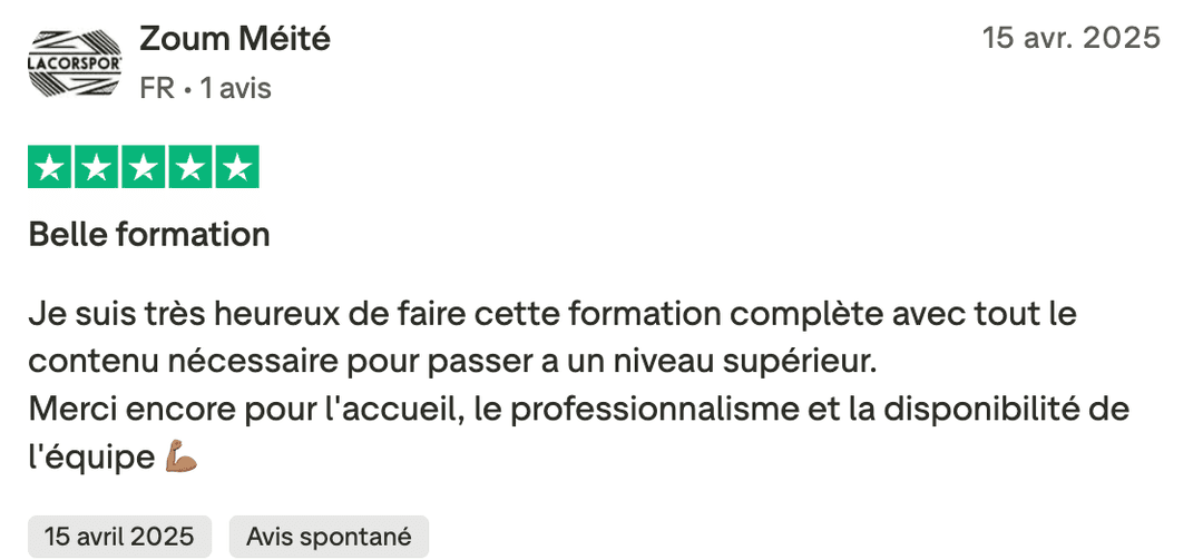 Avis Trustpilot FMCS #1