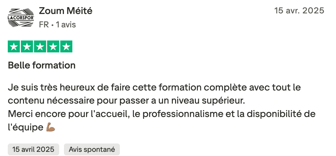 Avis certifié FMCS #1