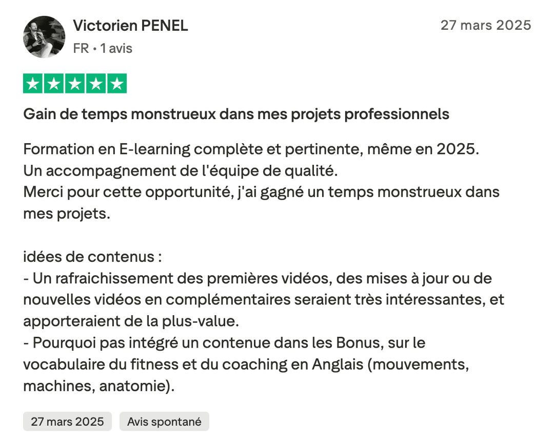 Avis Trustpilot FMCS #2