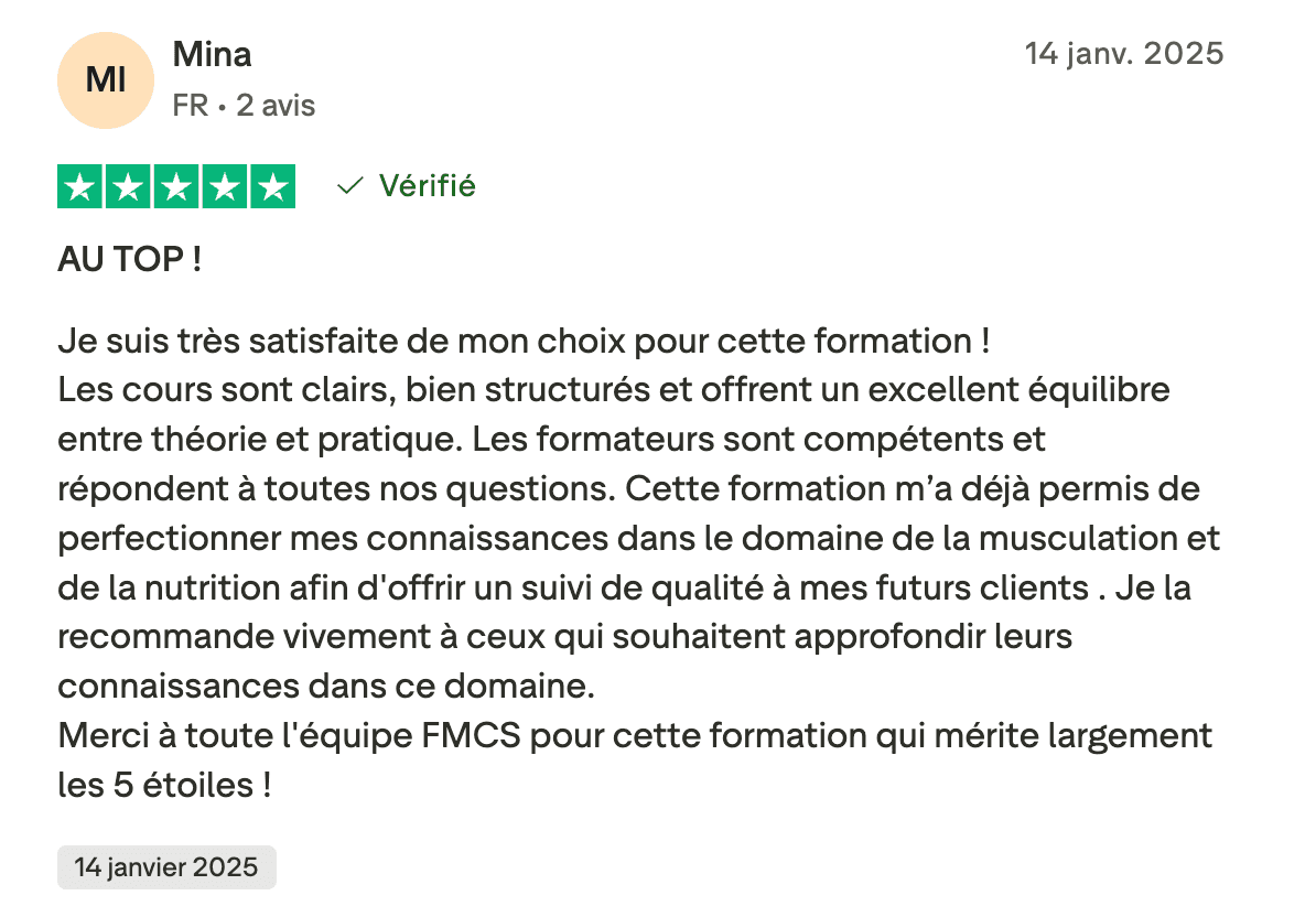 Avis certifié FMCS #22