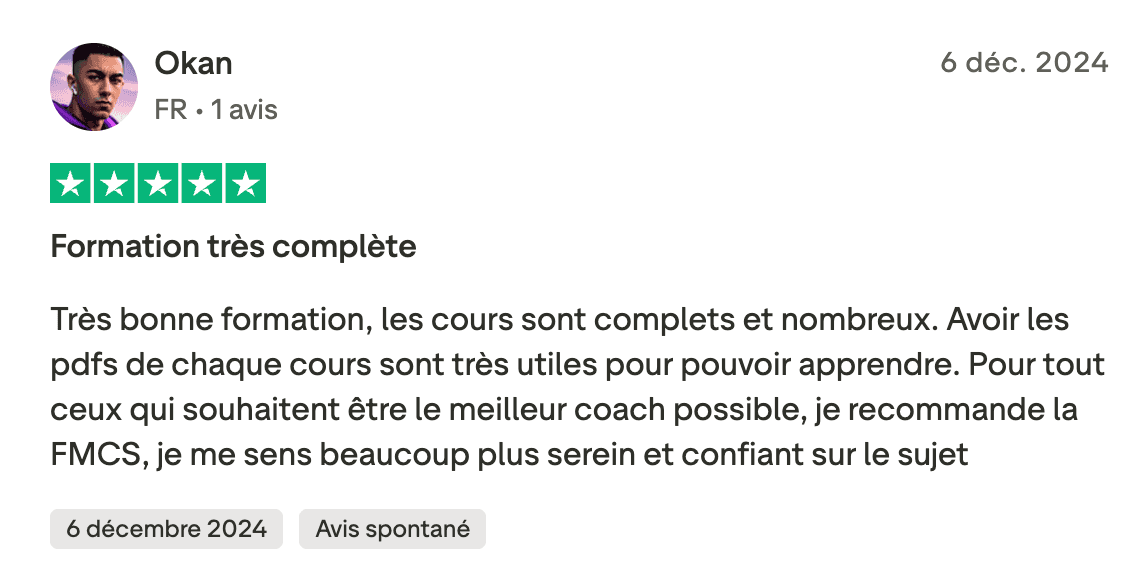 Avis certifié FMCS #23