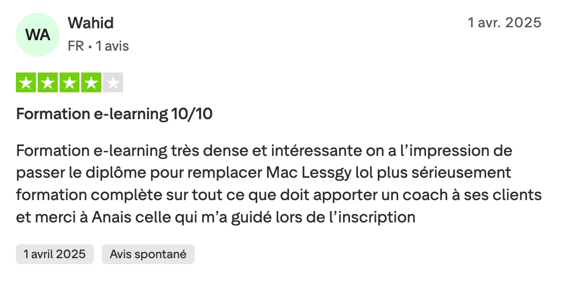 Avis certifié FMCS #27