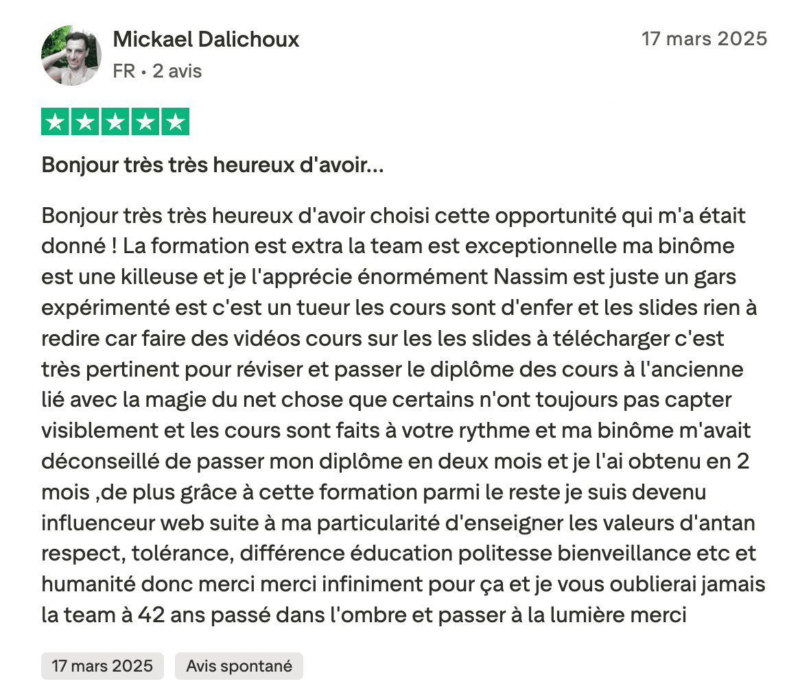 Avis certifié FMCS #3