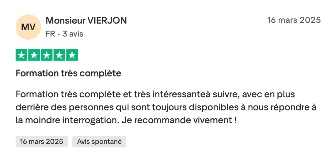 Avis Trustpilot FMCS #5