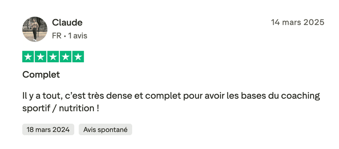 Avis Trustpilot FMCS #6