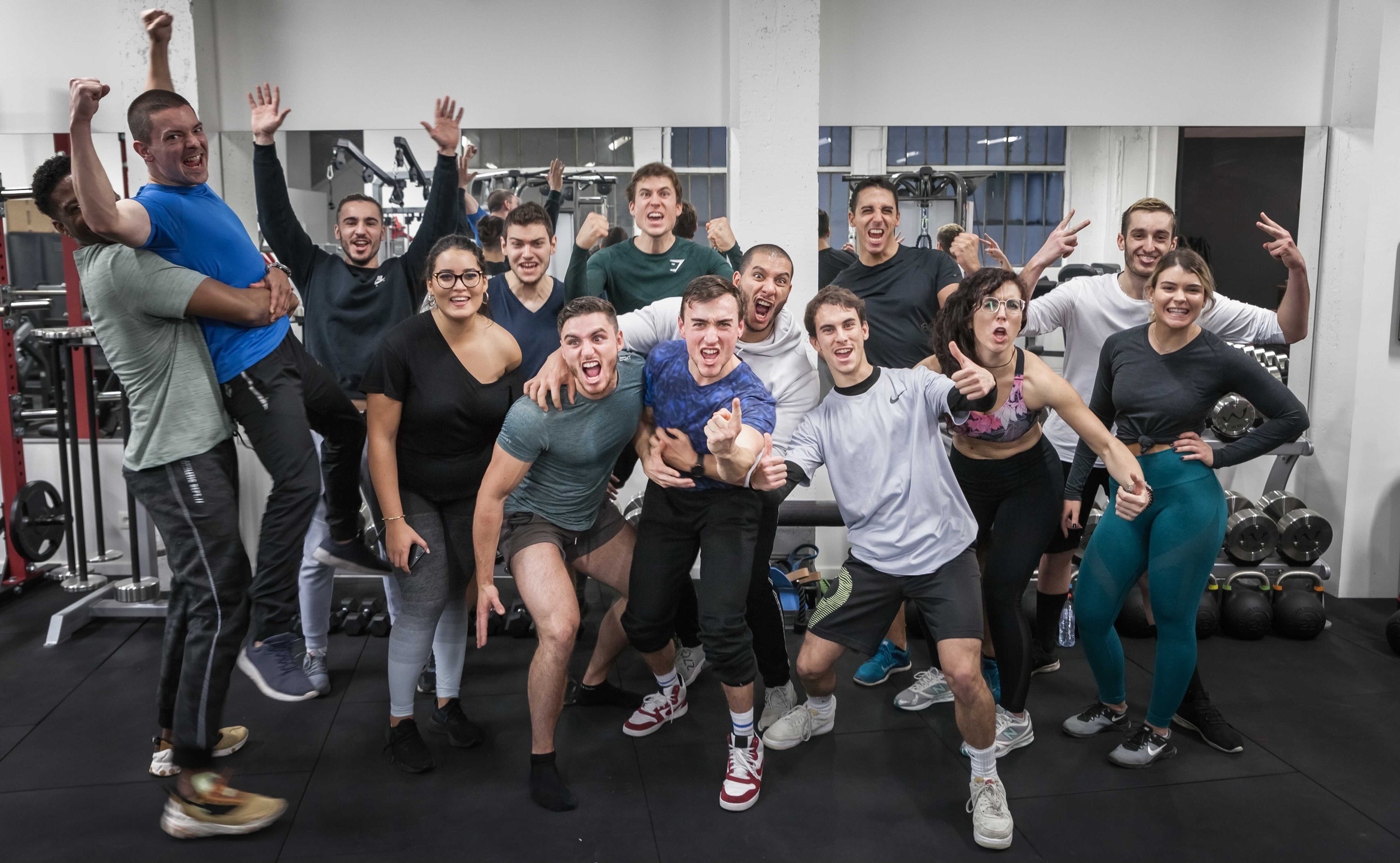 Élèves FMCS en salle — Fitmass Coaching School